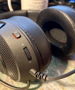 Razer Kraken X USB Ultralight Gaming Headset: 7.1 Surround Sound - Lightweight Frame - Green Logo Lighting - Integrated Audio Controls - Bendable Cardioid Microphone - for PC - Classic Black Green Lighting Only 45 81X1nWWAxOL