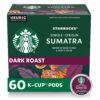 Starbucks K-Cup Coffee Pods—Dark Roast Coffee—Sumatra for Keurig Brewers—100% Arabica—6 boxes (60 pods total) 10 81X2xhZjRuL