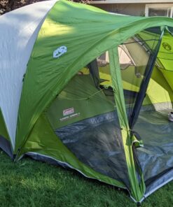 Coleman Evanston Screened Camping Tent, 6/8 Person Weatherproof Tent with Roomy Interior Includes Rainfly, Carry Bag, Easy Setup and Screened-In Porch 8-person Dome Tent 54 81X39i8spL