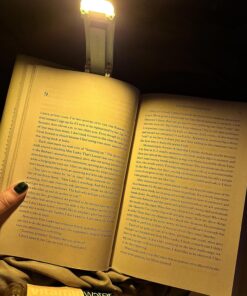 Glocusent USB Rechargeable Book Light for Reading in Bed, Portable Clip-on LED Reading Light, 3 Amber Colors & 5 Brightness Dimmable, Compact & Long Lasting, Perfect for Book Lovers, Kids Blue 48 81X45ig0eL