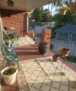 Stylish Camping 116095 6-feet by 9-feet Reversible Mat, Plastic Straw Rug, Large Floor Mat for Outdoors, RV, Patio, Backyard, Picnic, Beach, Camping (Burgundy/Beige) 6'x9' Burgundy/Beige 32 81X4akOk6tL