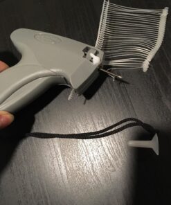 Amram Clothing Tagging Gun, Comfort Grip Model, Price Tag Attacher, Kit Includes Gray Standard Tagger, 1,250 2-in Barbs, 5 Needles; for Manufacturers, Retail, Boutiques, Consignment, Yard Sales 1,250 2-in Attachments, 5 Needles 41 81X65oJlSNL 1