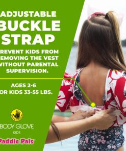 Body Glove Paddle Pals Life Jacket - The Safest Patented U.S. Coast Guard Approved Kids Swim Vest 33-55 LBS Dinosaur One Size 33-55 26 81X6RqbsnQL