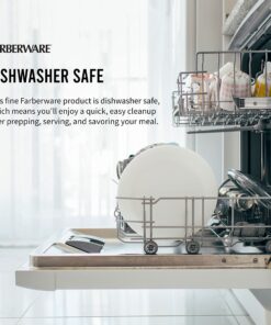 Farberware Extra-Large Plastic Cutting Board, Dishwasher- Safe Poly Chopping Board for Kitchen Meal Prep with Easy Grip Handle, 12-inch by 18-inch, White 14 81X7MgQWmLL