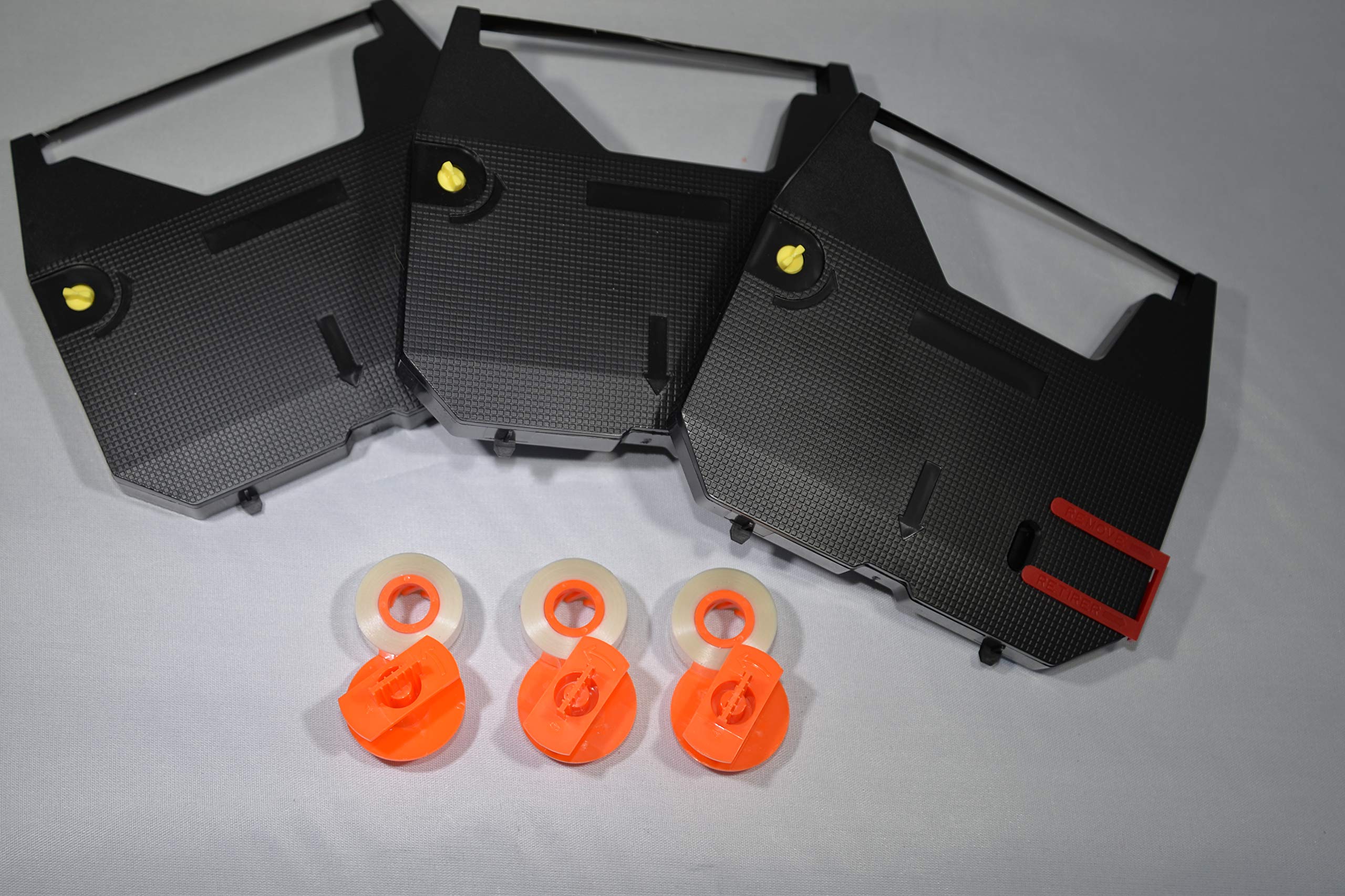 FJA Products Compatible Typewriter Ribbons & Correction Tape Spools for Brother AX10, AX15, SX4000, GX6750 Typewriters. Includes 3 Black Typewriter Cassettes and 3 Lift Off Correction Spools 1 FJA Products Compatible Typewriter Ribbons & Correction Tape Spools for Brother AX10, AX15, SX4000, GX6750 Typewriters. Includes 3 Black Typewriter Cassettes and 3 Lift Off Correction Spools