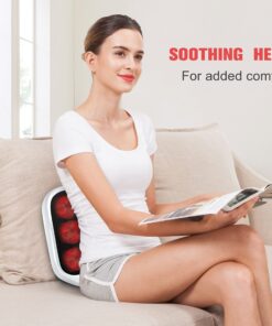 Snailax Foot Massager with Heat, Gifts for Men/Women, Kneading Shiatsu Heated Electric Feet Massager Machine for Plantar Fasciitis,Foot Relief, Washable Cover(White) White SL-593W 23 81X8pBFrBrL