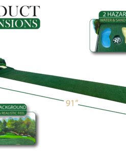 Club Champ Super Sized Putt N' Hazard Electric Putting Mat 13 81X95IyfNUL