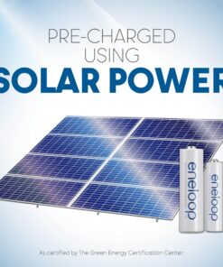Panasonic K-KJS1MCA2BA eneloop D Size Battery Adapters with eneloop AA 2100 Cycle Ni- MH Pre-Charged Rechargeable Batteries, 2 "D" Adapters with 2 Batteries D Spacer Pack 24 81X9Ejxr4L 1