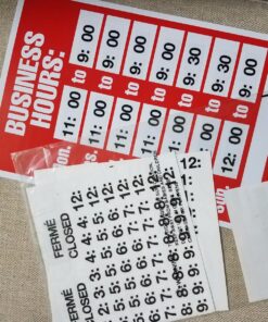 Cosco Sign Kit, Business Hours, 8 x 12 Inches (098071) 11 81X9Fgms8mL