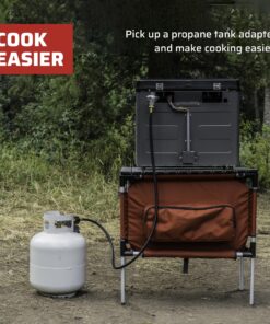 Camp Chef 5 Foot Bulk Tank Hose Adapter for use with disposable bottle regulators HRDSP Black 11 81XAUgE6dcL