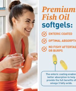 Dr. Tobias Omega 3 Fish Oil, 800 mg EPA 600 mg DHA Omega 3 Supplement for Heart, Brain & Immune Support, Absorbable Triple Strength Fish Oil Supplements - 2000 mg Per Serving, 180 Softgels 90 Servings 24 81XAXZ hCfL