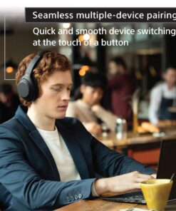 Sony WH-1000XM4 Wireless Premium Noise Canceling Overhead Headphones with Mic for Phone-Call and Alexa Voice Control, Midnight Blue WH1000XM4 Headphones Only 27 81XAjH XUqL