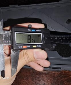 NEIKO 01407A Electronic Digital Caliper | 0-6 Inches | Stainless Steel Construction with Large LCD Screen | Quick Change Button for Inch/Fraction/Millimeter Conversions 6 Inch 48 81XBGj9QkYL