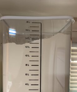 Rubbermaid Commercial Products Plastic Space Saving Square Food Storage Container For Kitchen/Sous Vide/Food Prep, 18 Quart, Clear (FG631800CLR) 18 Qt. 38 81XBXbWJtrL