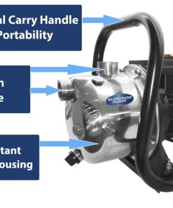 Superior Pump 96110 Stainless Steel 1 HP Portable Sprinkler Pump, Black 7 81XBaaZZa5L