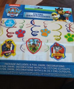 amscan Paw Patrol Swirl Decorations,10" x 9" 14 81XCqPsns4L