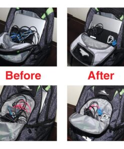 Reusable Cable Ties 1/2" x 4" for Cable Management and Organizing Cords - 30 Pack (Black) Black 1/2" X 4" 17 81XDcPHKHjL