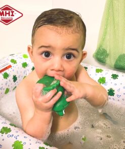 Alternative view of Mommy's Helper Inflatable Bath Tub Froggie Collection, White/Green, 6-24 Months Green, White
