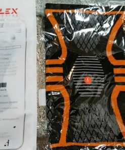 UFlex Athletics Knee Compression Sleeve Support for Women and Men - Knee Brace for Pain Relief, Fitness, Weightlifting, Hiking, Sports Medium Red 40 81XEn Eme0L