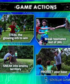 Redux: The Original Glow in The Dark Capture The Flag Game | Ages 8+ | Outdoor Games for Teens | Birthday Gift | Party Games for Kids 8-12+ | Alternative to Laser Tag Guns and Flag Football Complete Set 18 81XEz21zzKS
