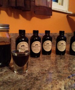 Pack of 12 - 4 oz Amber Glass Boston Round Bottles w/ Black Phenolic Cone Lined Caps 15 81XFMg5dd1L