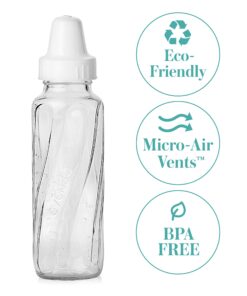 Alternative view of Evenflo Feeding Classic Glass Twist Bottles, 8 Ounce (Pack of 6),Clear,1018611