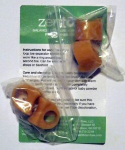 ZenToes Gel Toe Separators for Overlapping Toes, Bunions, Big Toe Alignment, Corrector and Spacer - 4 Pack (Beige) Beige 36 81XGYnagF9L