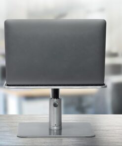 Mount-It! Adjustable Height Laptop Stand for MacBook Pro | Wide Platform Laptop & Monitor Desk Riser | Ergonomic Desk Riser Stand for MacBook and 11-15 Inch Laptops | 24-32 Inch Monitor Stand Riser 15 81XHyCXyLNL