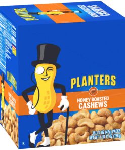 Planters Honey Roasted & Salted Cashews, 1.5 Ounce (Pack of 18) 15 81XII9MDo6L 1