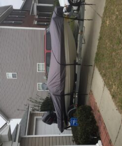 Classic Accessories StormPro Heavy-Duty Boat Cover 16'-18.5'L x 98"W (beam) 31 81XIMXQe1DL