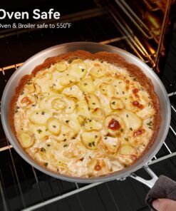 Duxtop Whole-Clad Tri-Ply Stainless Steel Induction Cookware Set, 9PC Kitchen Pots and Pans Set 27 81XIRPzyOKL