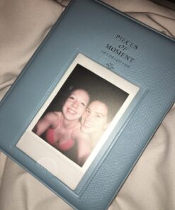 EvZ 64 Pockets Photo Album for Mini Fuji Instax Polaroid & Name Card Blue 16 81XIoK 4L