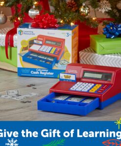 Alternative view of Learning Resources Pretend & Play Calculator Cash Register - 73 Pieces, Ages 3+ Develops Early Math Skills, Play Cash Register for Kids, Toy Cash Register, Play Money for Kids,Christmas Gifts for Kids