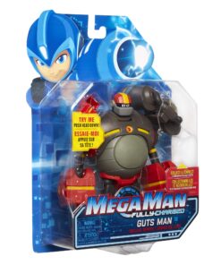Mega Man Fully Charged – Deluxe Guts Man Articulated Action Figure with Expanding Belly and Guts Man Buster Accessory (to swap onto the Mega Man figure)! Based on the new show! 20 81XJ4xgIEAL