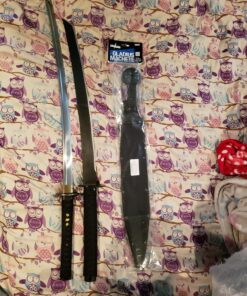 Cold Steel All Purpose Tactical Machete with Sheath, Great for Clearing Brush, Survival, Camping and Outdoor Activities, Gladius Machete, One Size,Black 39 81XMgN6VPnL