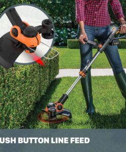 Worx String Trimmer Cordless GT3.0 20V PowerShare 12" Edger & Weed Trimmer (2 Batteries & Charger Included) WG163 20V 12" Trimmer & Edger 34 81XN4VvKhUL