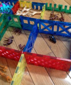 Shapemags 100 Piece Set 100 Pcs Magnet Building Tiles Magnetic Blocks - 5 Shapes Basic Starter Set 3D Construction Building Blocks Magnetic Tiles Set for Kids 21 81XOOIWYYHL