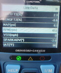 VDIAGTOOL VD30 Enhanced OBD2 Scanner, Car Code Reader, Universal Check Engine Light Code Reader, Auto Diagnostic Tool for All OBDII Vehicles, Turn Off CEL, Read/Clear Codes, Live Data, Voltage Test Blue 36 81XOrQFoYnL