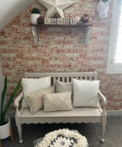 RoomMates RMK9035WP Red Stuccoed Brick Peel and Stick Wallpaper, Roll, Red 45 81XQKLbt73L