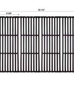 Alternative view of Grillflame Grates for Broil King 9221-64, 922164, 9625-67, 9625-84, 9625-87, Baron 320, Baron 440, Baron 340, Baron 420, Baron 490, 17 3/8 x 25 1/2" Matte Enamel Cast Iron Grates 4pcs Grates -17 3/8 x 25 1/2"
