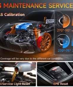 FOXWELL NT630 Plus OBD2 Scanner Diagnostic Tool, Car Code Reader ABS Scan Tool Bleeding Brake SRS Scanner Bidirectional Control with Airbag Light Reset SAS Calibration Oil Light EPB Service 39 81XS92nxJSL