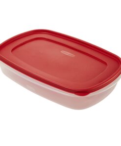 Rubbermaid Easy Find Lids Food Storage Container, 1.5 Gallon, Racer Red 8 81XTEnWp1nL