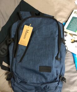 Mancro Laptop Backpack, 15.6 inch Business Backpack Water Resistant Laptops Backpack for Men Women Travel Backpack with USB Charging Port(Blue, 15.6 inch) Blue 77 81XTLcUriPL