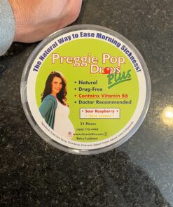 Preggie Pop Drops Plus | 21 Drops | Vitamin B6 for Morning Sickness & Nausea Relief during pregnancy | Safe for pregnant Mom & Baby | Gluten Free | Two Flavors: Lemon & Raspberry 27 81XThvGzWL 1