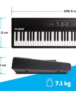 Alesis Recital – 88 Key Digital Piano Keyboard with Semi Weighted Keys, 2x20W Speakers, 5 Voices, Split, Layer and Lesson Mode, FX and Piano Lessons Piano Only 31 81XUK1d FTL