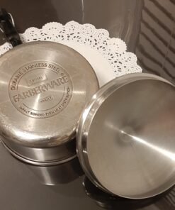 Farberware Classic Stainless Steel Sauce Pan/Saucepan with Lid, 1 Quart, Silver,50000,11.2"D x 6.3"W x 4.4"H Saucepot w/ Regular Lid (1 Quart) 41 81XUpuHmBqL