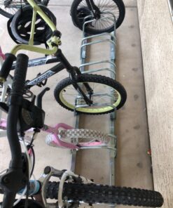 Hromee Bike Floor Parking 1-6 Rack Adjustable Bicycle Storage Organizer Stand for Garage, Silver 36 81XVD7iQVL