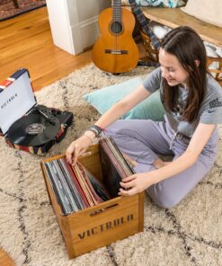 Victrola Vintage 3-Speed Bluetooth Portable Suitcase Record Player with Built-in Speakers | Upgraded Turntable Audio Sound|UK Flag, Model Number: VSC-550BT-UK UK Flag 24 81XVdvdcPnL