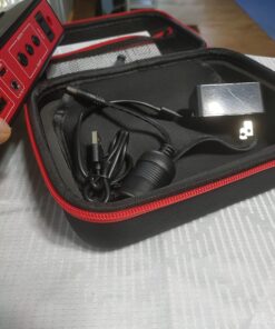 Portable Power Bank with AC Outlet, 83Wh/22500mAh 110V/85W Portable Laptop Charger Battery Bank, External Battery Pack Power Supply for Home Emergency Outage, Outdoor Camping RV Trip Adventure Red 73 81XXKmKIjaL