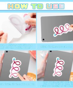 H1vojoxo 48PCS Breath Calm Anxiety Sensory Stickers Calm Strips for Anxiety Sensory Stickers Anti Stress Tactile Rough Textured Sticker for Desk and Phone Stress Anxiety Relief Adhesive for Kids Adult 23 81XYeOLCylL